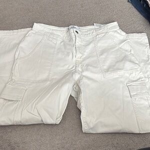 Women’s White Cargo Pants